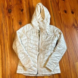 Columbia Omniheat Infinity Jacket, size small, cream/off-white